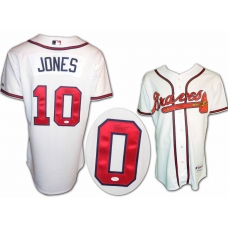 Chipper Jones signed Atlanta Braves jersey size 44 JSA Authenticated